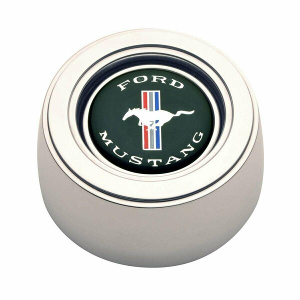 Green Arrow Equipment 11-1525 GT3 Hi-Rise Mustang Color Horn Button Polished Emblem GR3610413